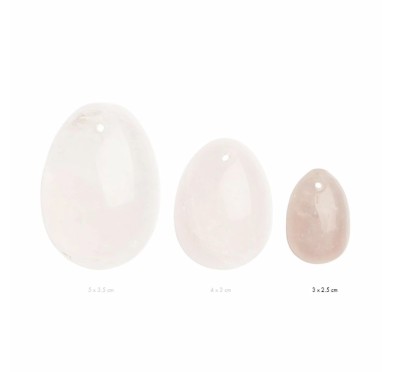 Kulka gejszy - La Gemmes Yoni Egg Rose Quartz S